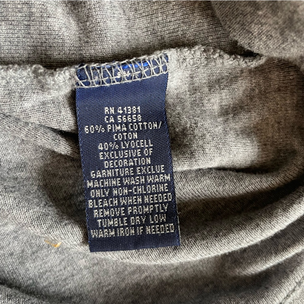 3 for $30 | Ralph Lauren Blue Label Gray V Neck Tee Shirt - Picture 9 of 10